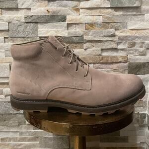 Sorel Men's 13 NM3848 Madison 2 Chukka Boots | Suede Leather, Taupe, Lug Sole